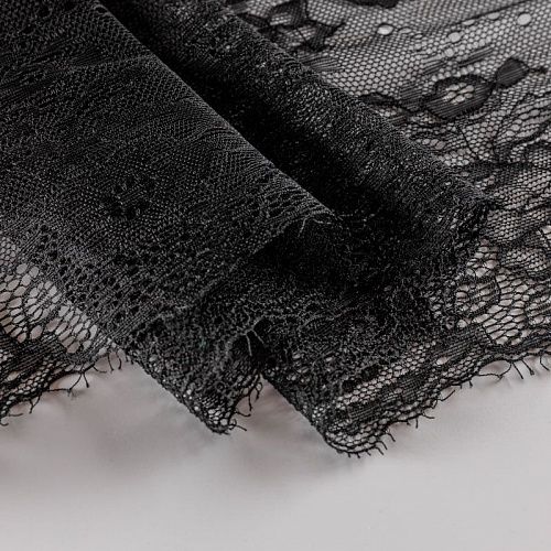 Кружево эластичное 180 мм Ф01-0311 черный