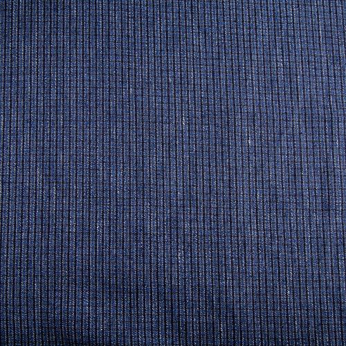 Лен натуральный 035-20289 синий принтованный