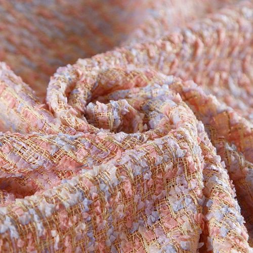 Твид шанель 052-15606 фиолетово-розовый мультиколор