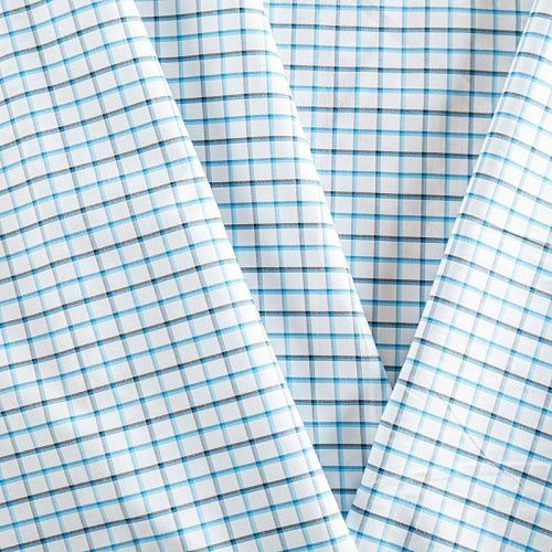 Хлопок рубашечный К14-628 белый принтованный