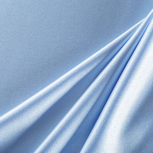 Кади креп-атлас 001-06595 холодный голубой однотонный