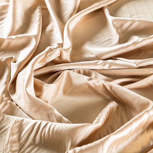 Шелк синтетический с люрексом 065-04168 телесный