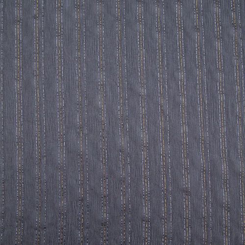 Шифон шелковый с люрексом 068-20346 черный