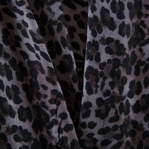 Креп плательный 026-12453 серый принтованный