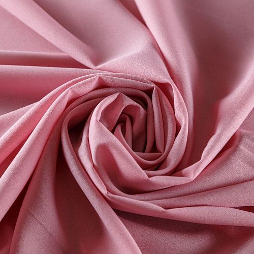 Крепдешин синтетический 029-08926 розовый однотонный