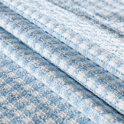 Твид шанель 052-05376 молочно-голубой