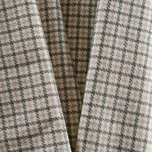 Ткань костюмная 025-11974 бежевый принтованный