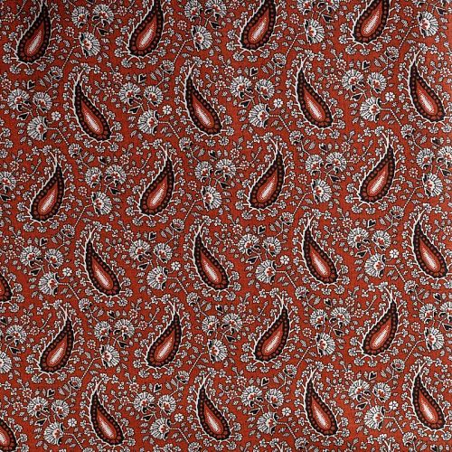 Бязь 007-00685 медно-бордовый принтованный