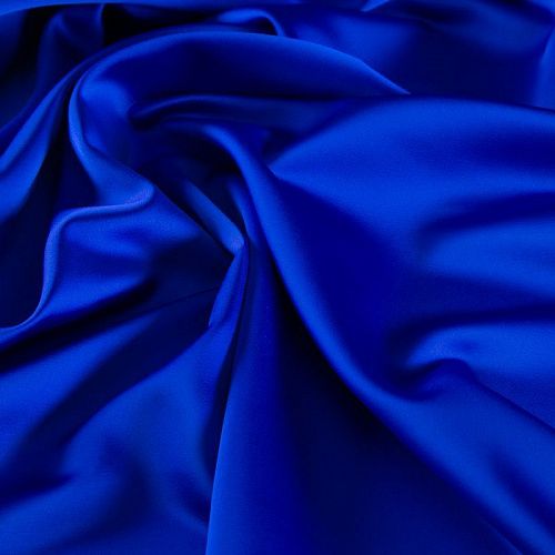 Сатин стрейч 001-20618 васильковый однотонный