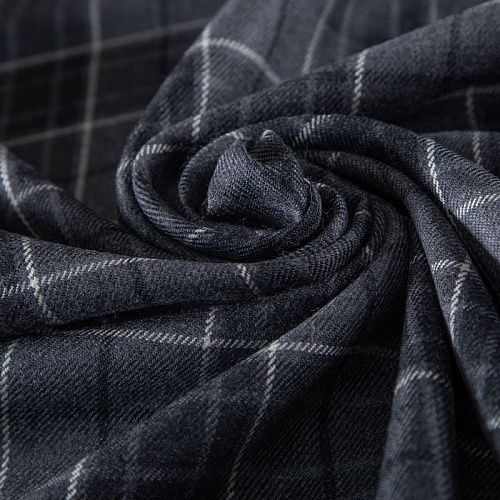 Шерсть костюмная 025-20003 серый клетка