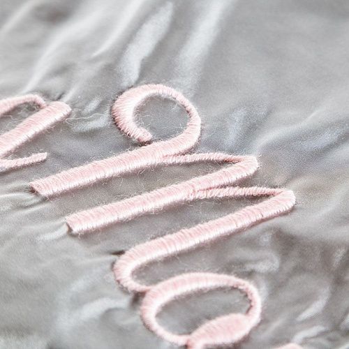 Тафта с вышивкой 051-02934 жемчужно-серый