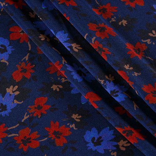 Трикотаж холодный 056-12493 темно-синий принтованный