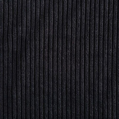 Вельвет 008-05625 черный однотонный