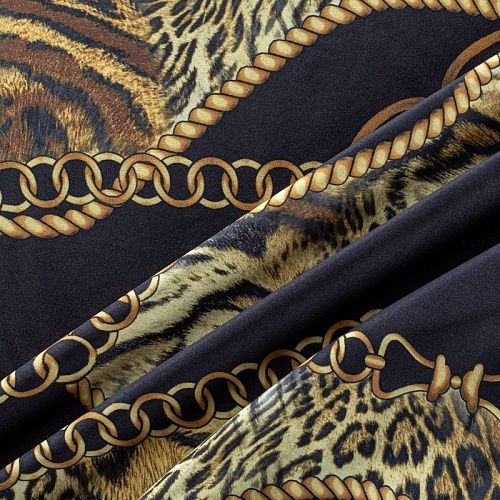 Вискоза "Лоренцо" 036-01528 черный принтованный