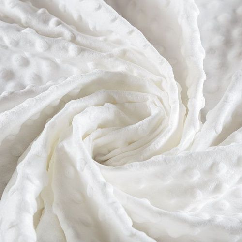 Плюш Minky 044-05472 молочный однотонный