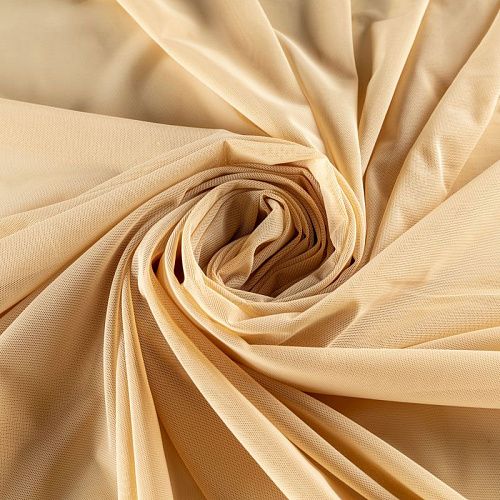 Сетка трикотажная К33-066 песочный однотонный