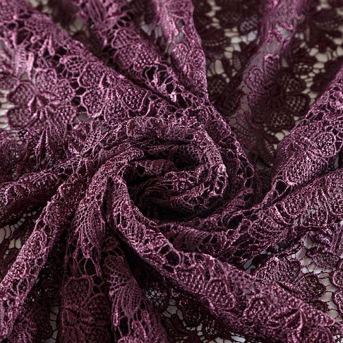 Гипюр-макраме К03-550 сливовый 