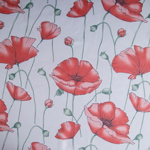 Тюль вуаль 03-01-13160 белый принтованный