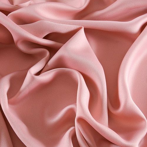 Креп-атлас 001-12109 розовый румянец однотонный