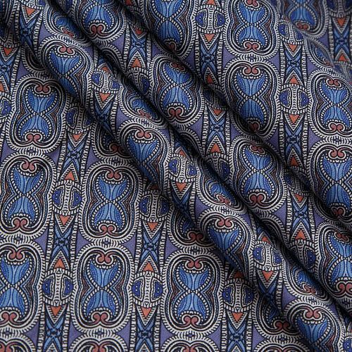 Шелк-штапель 069-17639 фиолетовый принтованный