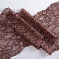 Кружево эластичное 170 мм Ф01-0067 шоколадный