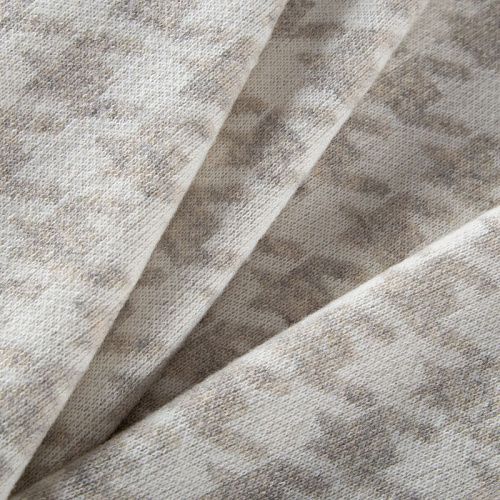 Трикотаж шерстяной вязаный 056-19826 молочно-бежевый