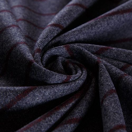 Ткань костюмная 025-14723 серо-бордовый меланж