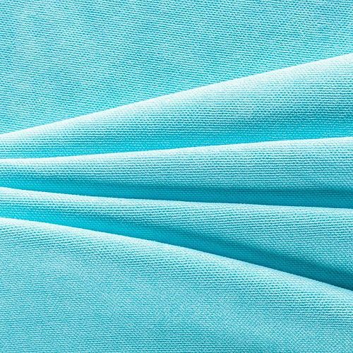 Канвас h-295 см 14-02-00518 бирюзовый однотонный