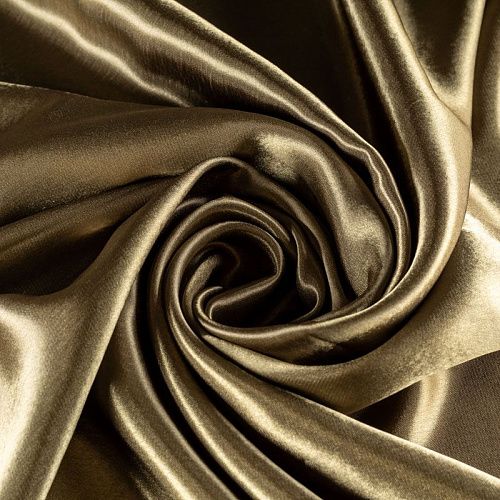 Креп-сатин К33-920 хаки однотонный