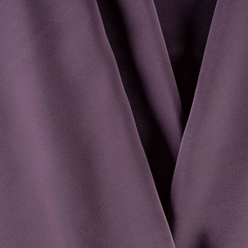 Крепдешин натуральный К36-201 баклажановый однотонный