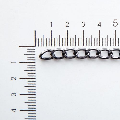 Цепь декоративная 6 мм металл 159-6-под темный никель 