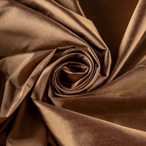 Дикий шелк К16-070 медный однотонный