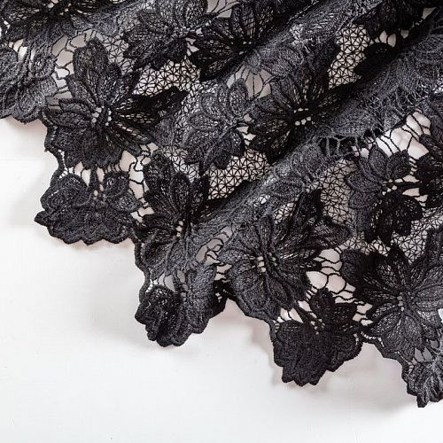 Гипюр-макраме К19-1106 черный