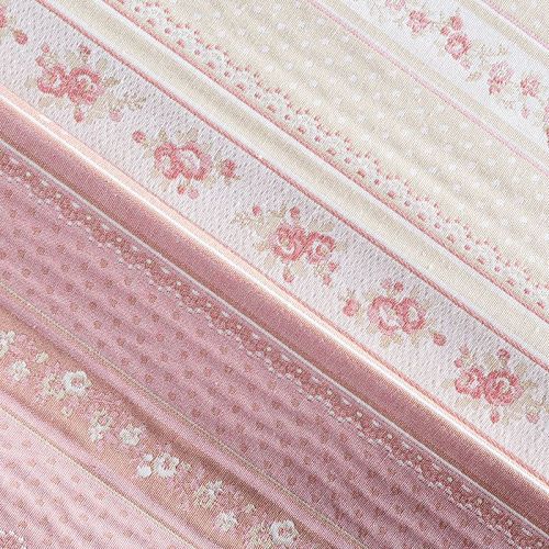 Ткань портьерная жаккард Т472-02-12 бежево-розовый
