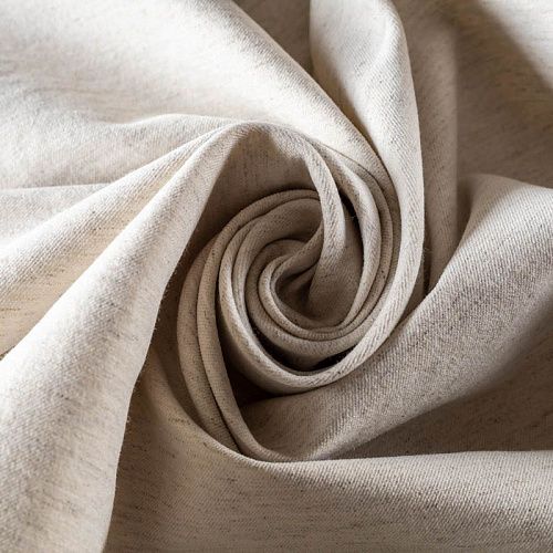 Лен с вискозой К33-284 молочный меланж