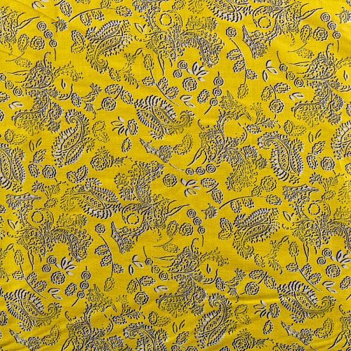 Батист 003-00870 желтый принтованный