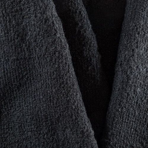 Букле К14-215 черный однотонный