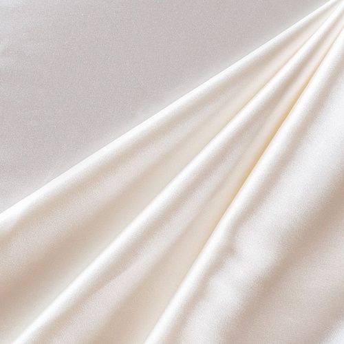 Сатин стрейч 001-09753 айвори однотонный