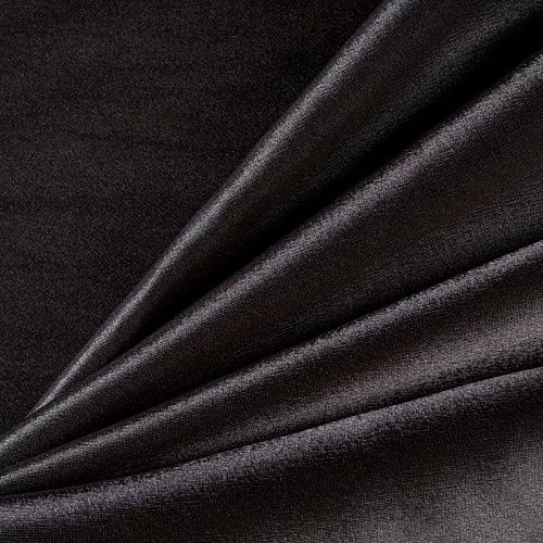 Креп-сатин К33-907 черный однотонный