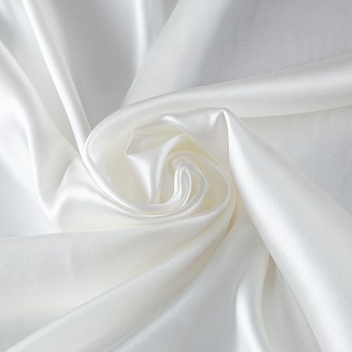 Шелк натуральный стрейч 065-20174 теплый белый