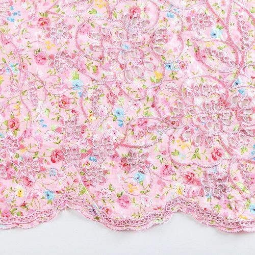 Шитье 067-07608 розовый принтованный