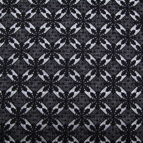 Гипюр-макраме 012-20204 черный