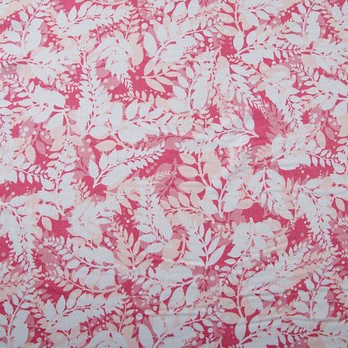 Штапель 069-13554 разбеленный розовый принтованный