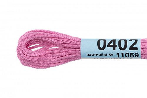 Нитки для вышивания Gamma мулине 8 м 0402 светло-сиреневый