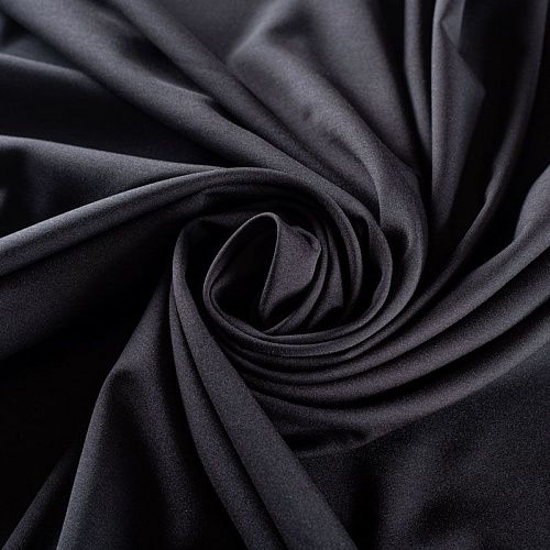 Ткань костюмная 025-01877 черный однотонный