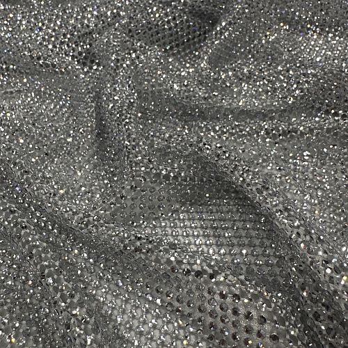 Сетка со стразами Swarovski 050-20873 серебристый