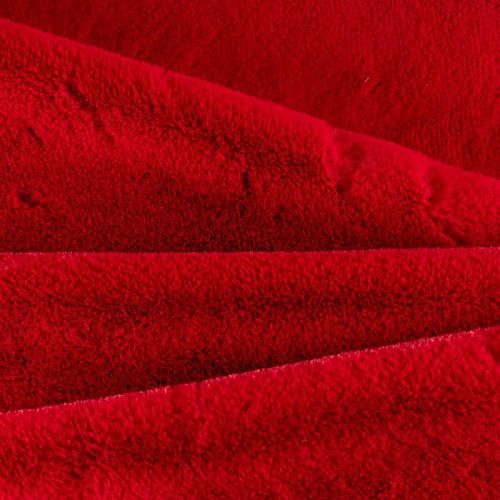Мех искусственный К30-152 темно-красный однотонный