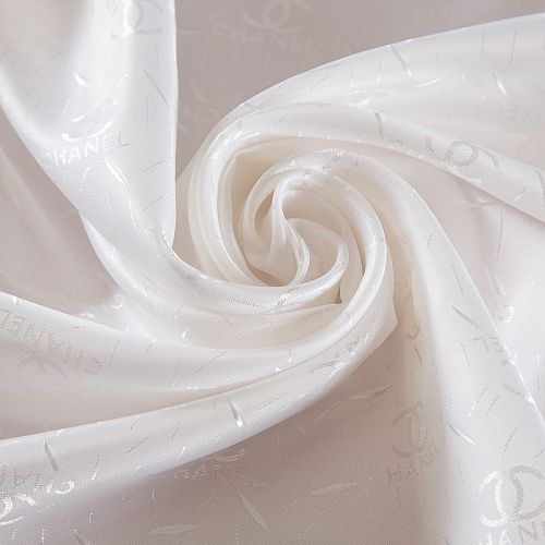 Ткань подкладочная 045-18875 молочный жаккардовый