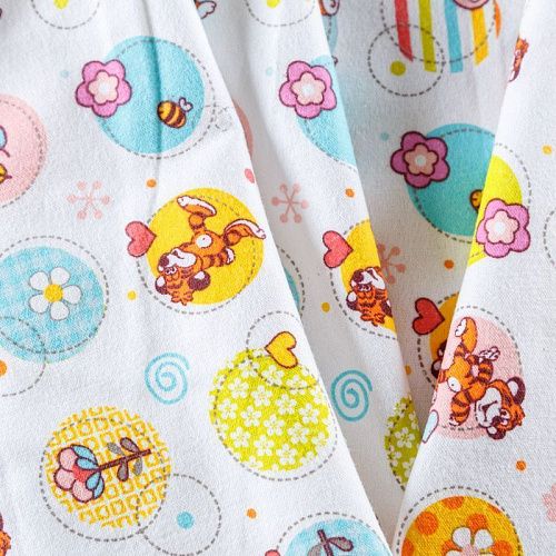 Фланель 060-09942 белый принтованный