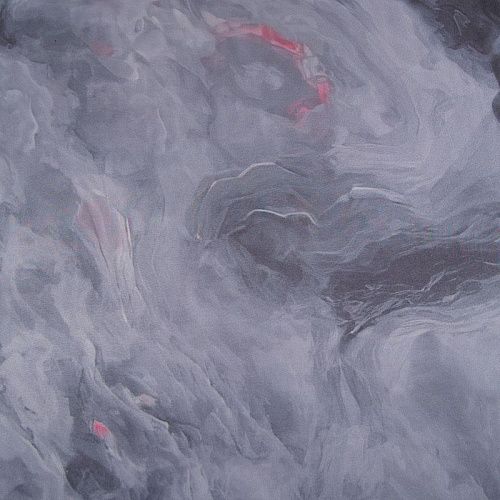 Шифон 068-17467 серый принтованный